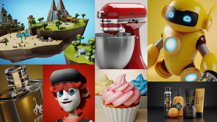 🧩 Blender 3.0 – Aprenda 3D do Zero – Daniel Franco (2022)